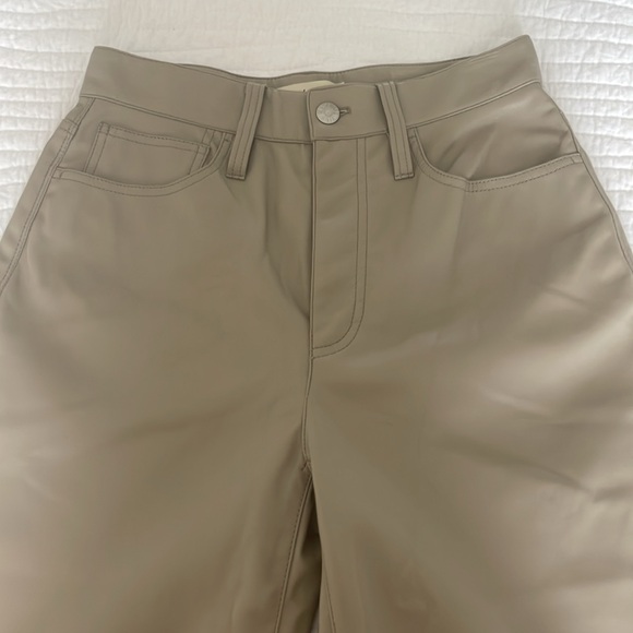 New Madewell vegan leather straight jean - Picture 3 of 5